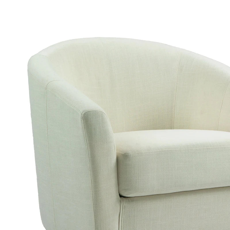Fauteuil d'appoint moderne rembourré avec pieds en bois