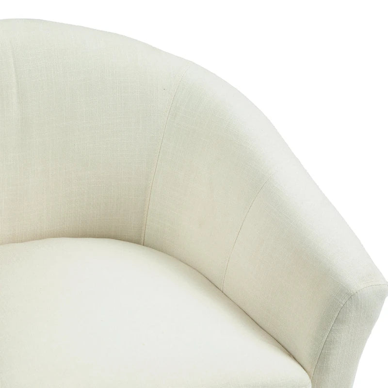 Fauteuil d'appoint moderne rembourré avec pieds en bois