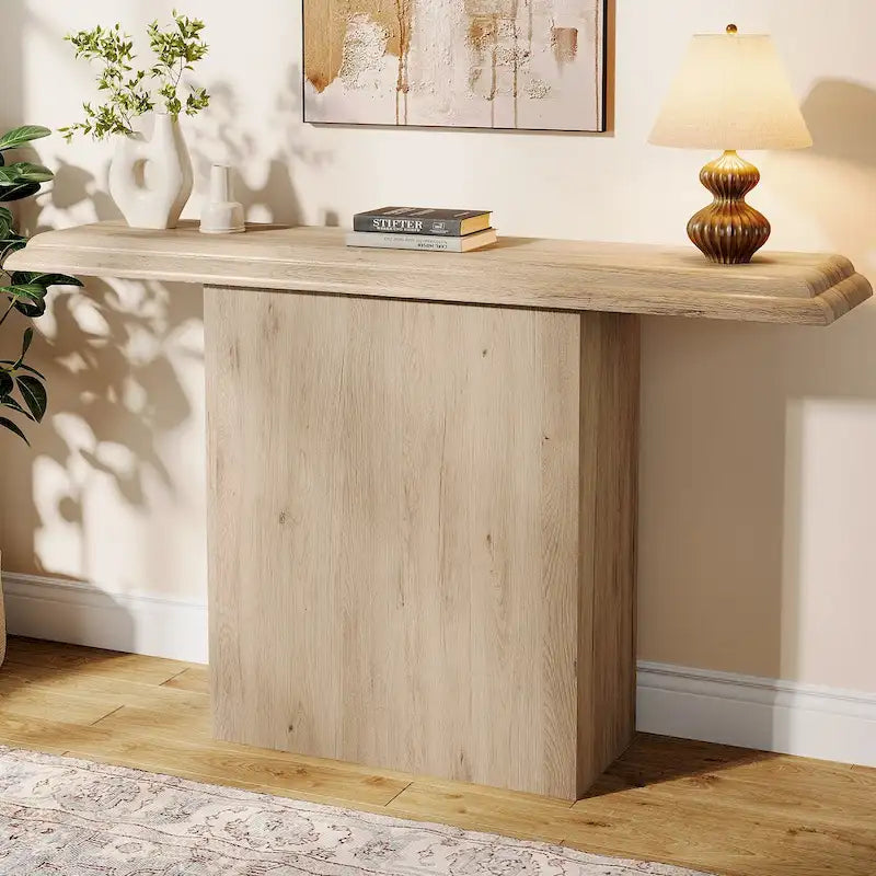 Table d'appoint de 41,33 pouces en bois pour console de canapé dans le couloir, pour entrée