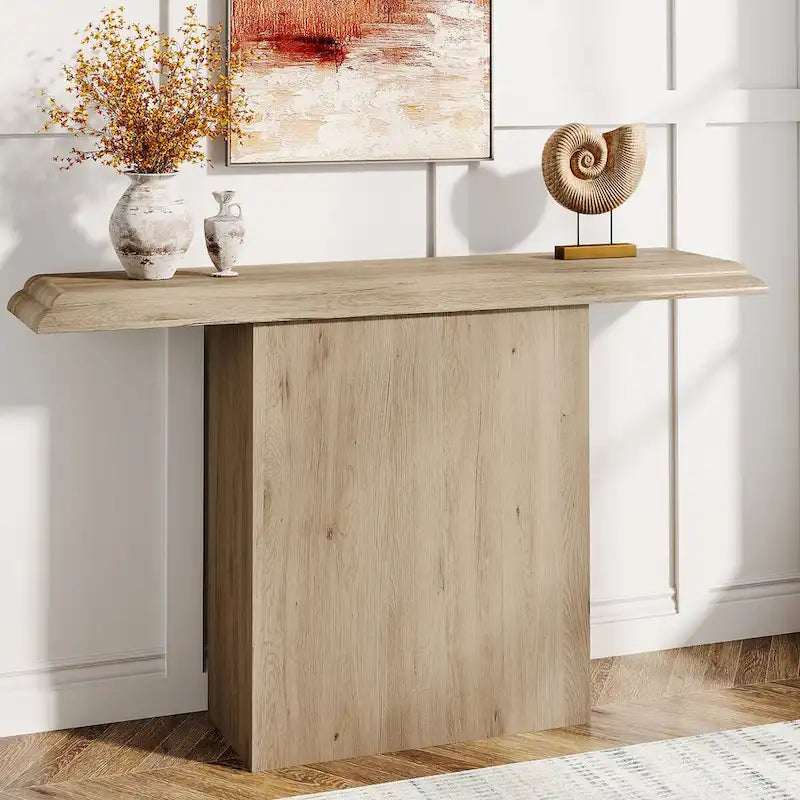 Table d'appoint de 41,33 pouces en bois pour console de canapé dans le couloir, pour entrée