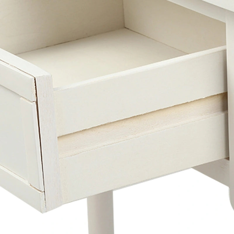 Console de style traditionnel avec deux tiroirs et une étagère inférieure